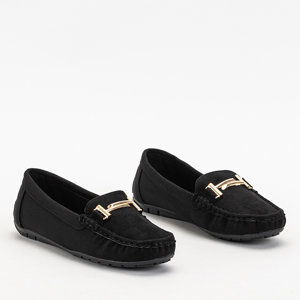 Schwarze Vitlova Eco-Wildleder-Loafer für Damen - Footwear