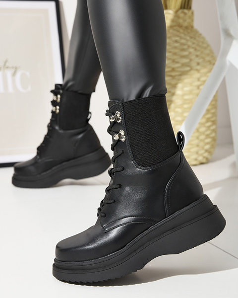 Schwarze hohe Damenstiefel Dassat - Footwear