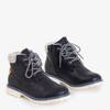 Schwarze isolierte Tiptop-Stiefel für Jungen - Footwear