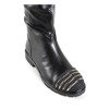Schwarze kniehohe Stiefel mit flachen Absätzen Antwort - Schuhe