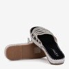 Schwarze transparente Flip-Flops mit Zircons Noumeia - Schuhe 1