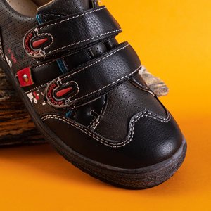Schwarze und graue Jungensportschuhe Tiguar - Schuhe