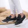 Schwarzer Slip-On mit dekorativen Lentini-Schleifen-Schuhen