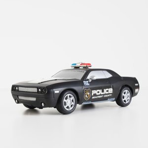 Schwarzes ferngesteuertes Polizeiauto - Spielzeug