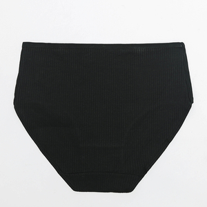 Schwarzes plissiertes Höschen für Damen - Unterwäsche