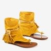 Senf-Flip-Flops mit Semara-Schaft - Schuhe