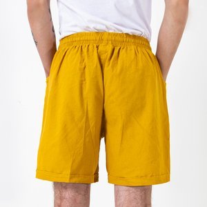 Senf-Herren-Shorts mit Taschen - Kleidung