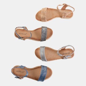 Silberne Vallie-Sandalen für Damen - Schuhe