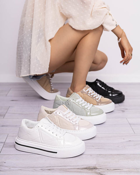Smaqo weiße Sportturnschuhe für Damen - Schuhe