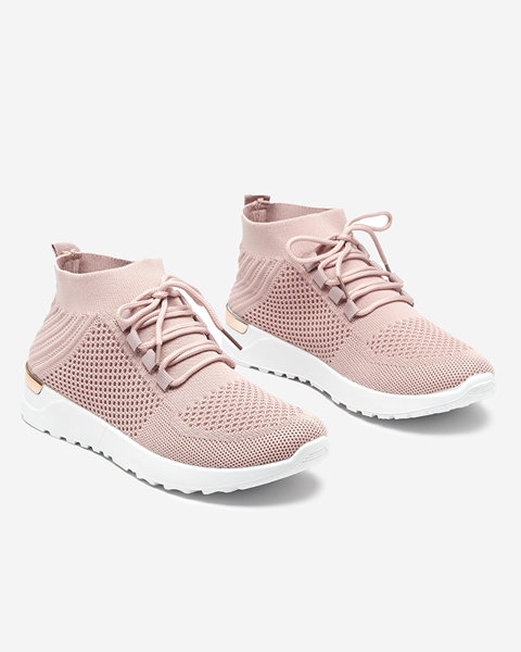 Sportschuhe aus rosa Bamggy-Stoff für Damen - Schuhe
