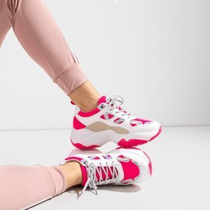 Sportschuhe für Damen in Weiß und Fuchsia Rebina - Schuhe