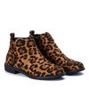 Stiefel mit Leopardenmuster und flachen Absätzen Lyla - Footwear