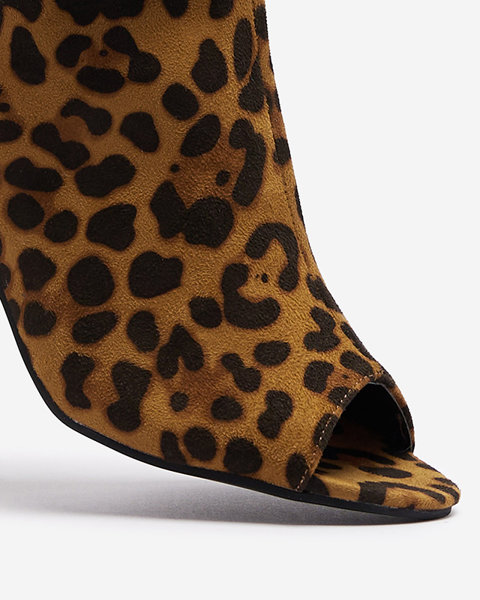 Stiefeletten mit Leopardenmuster und Polenysea-Ausschnitt - Schuhe