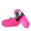 Summer Glow Fuchsia Pailletten Sandalen - Schuhe