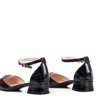 Tesena Animal Printed Black Ballerinas - Schuhe