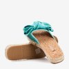 Türkisfarbene Flip-Flops mit Schleife Playa - Footwear 1