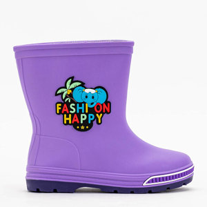 Ukali lila Regenstiefel für Kinder - Schuhe