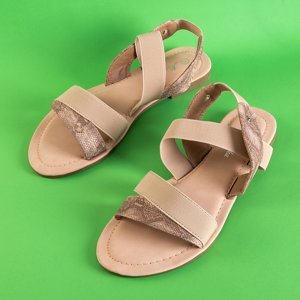 Velia-Sandalen für Damen in Beige und Rosa - Schuhe