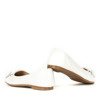 Weiße Ballerinas mit Aero-Dekor - Schuhe 1