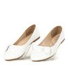 Weiße Ballerinas mit Aero-Dekor - Schuhe 1