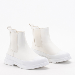 Weiße Covee-Stiefel für Damen - Schuhe