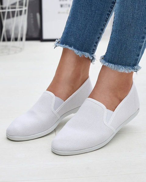 Weiße Damen-Slipper aus Stoff Sterika - Footwear