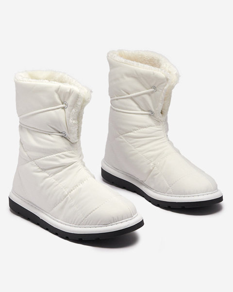 Weiße Damenschuhe a'la Schneestiefel Amirfu- Footwear