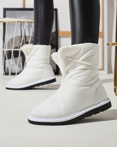 Weiße Damenschuhe a'la Schneestiefel Amirfu- Footwear