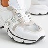 Weiße Damenschuhe auf einer dicken Esita-Sohle - Schuhe 1