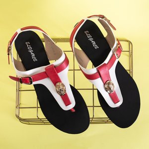 Weiße Flip-Flops für Damen Oscy Sandalen - Schuhe