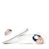 Weiße Flip-Flops mit dekorativen Novia-Blüten - Schuhe 1