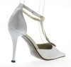 Weiße High Heels mit Spiterra-Dekoration - Schuhe 1