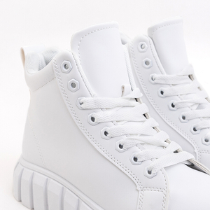 Weiße High-Top-Sneaker für Damen Ilana - Schuhe