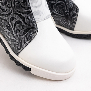 Weiße Mädchenstiefel mit orientalischem Muster Gasly - Footwear