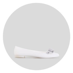 Weiße Melisse für Damen mit Maritisa-Schleife - Schuhe