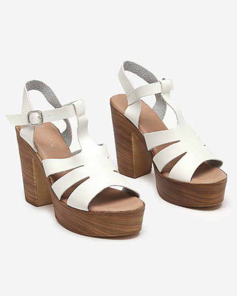 Weiße Sandaletten für Damen Mianka - Schuhe