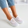 Weiße Slip-On-Sportschuhe für Damen - bei Boreia - Schuhe 1