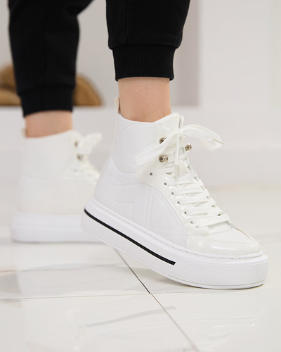 Weiße Sportturnschuhe für Damen Asmako- Buty