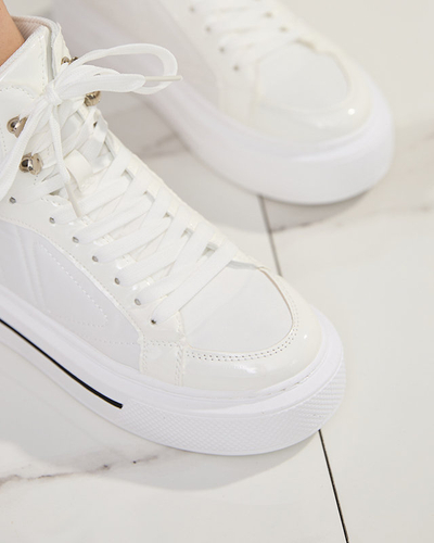 Weiße Sportturnschuhe für Damen Asmako- Buty