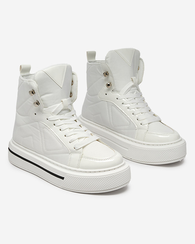 Weiße Sportturnschuhe für Damen Asmako- Buty