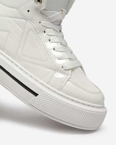 Weiße Sportturnschuhe für Damen Asmako- Buty