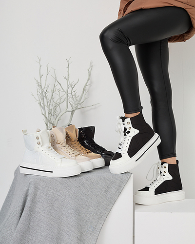Weiße Sportturnschuhe für Damen Asmako- Buty