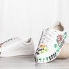 Weiße Turnschuhe mit farbigem Judi-Print - Schuhe