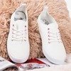 Weiße, durchbrochene Ahama-Turnschuhe für Damen - Schuhe 1