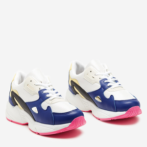 Weiße und blaue Damen-Sportschuhe Venemis Turnschuhe - Schuhe