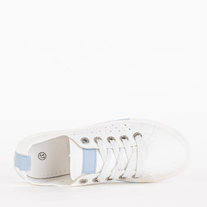 Weiße und blaue durchbrochene Sneakers Andreiak - Footwear