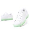 Weiße und grüne Robinson-Turnschuhe - Schuhe