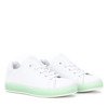Weiße und grüne Robinson-Turnschuhe - Schuhe