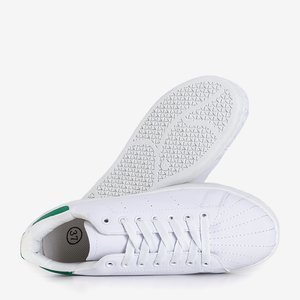 Weiße und grüne Turnschuhe von Giselle - Schuhe