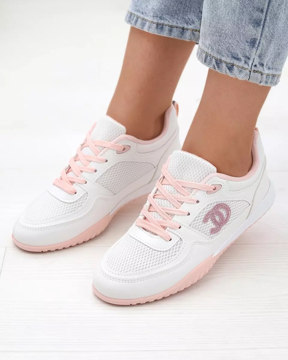 Weiße und rosa Damen Sportschuhe Bofiale- Footwear